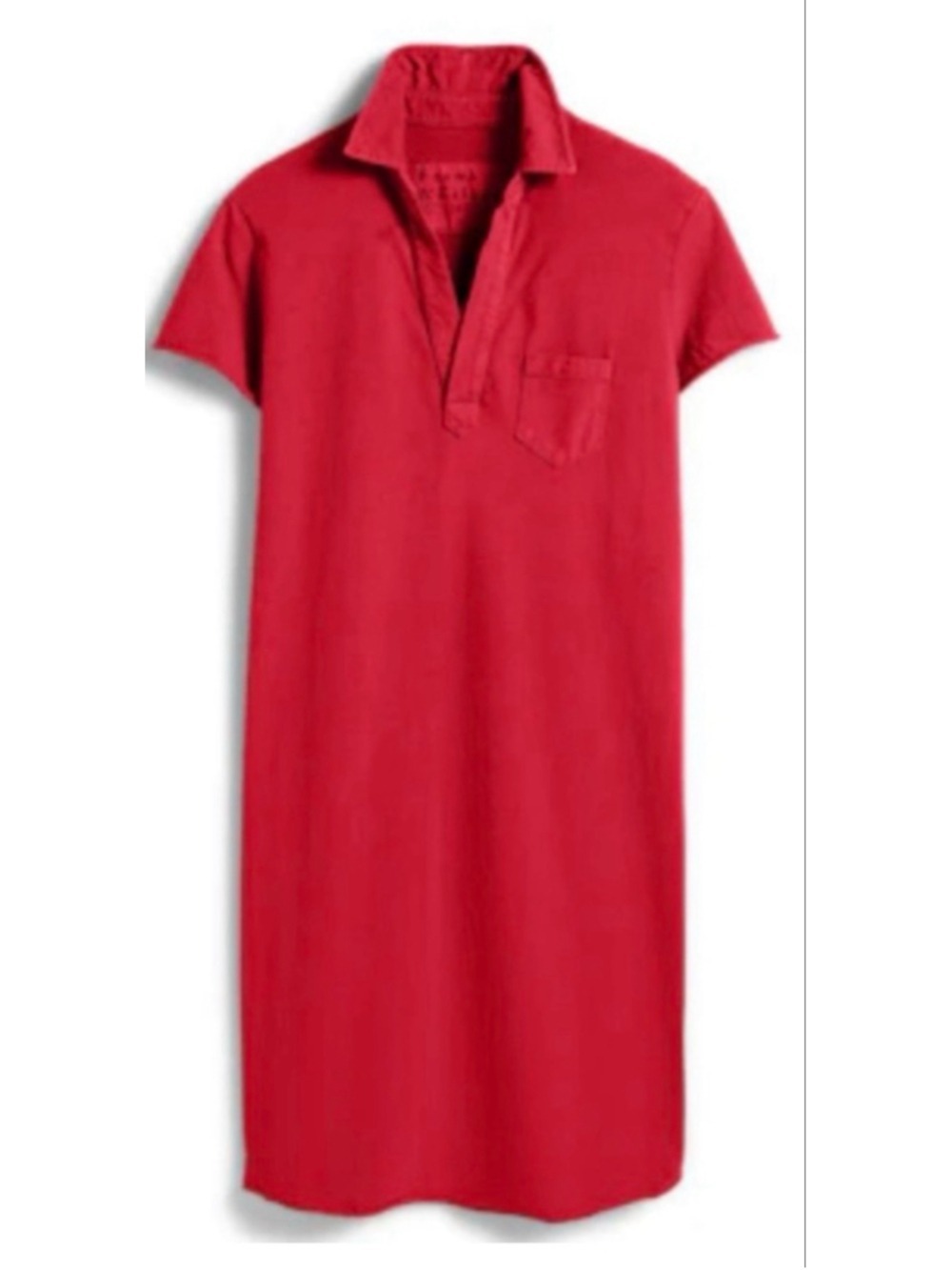 New Frank & Eileen Lauren Red Mini Polo Dress L